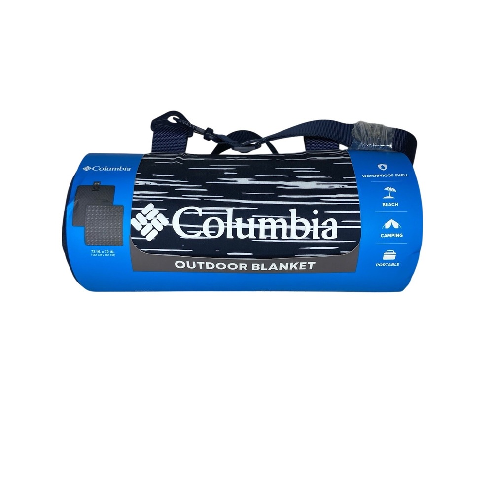 Columbia Outdoor Picnic Blanket 72x72 Waterproof Beach Camping Portable NWT